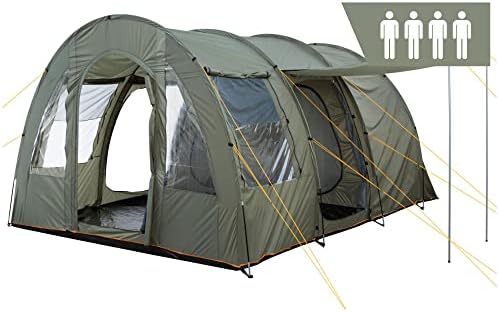Les meilleures tentes tunnel pour 6 personnes avec immense vestibule et 5000 mm de colonne d’eau