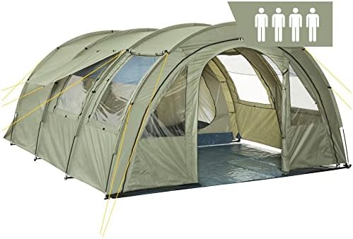 Comparatif des tentes tunnel GEAR Sopero: 4 personnes, entrée latérale, espace de vie avec fenêtres imperméable 5000mm