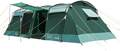 Les meilleures tentes de camping Skandika pour 8 personnes | Tentes Tunnel Montana avec/sans tapis de sol, technologie Sleeper