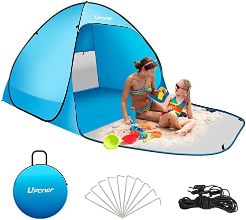 Les meilleures tentes de plage pour familles, camping et jardin – Protection UPF 50+, étanche, couleur bleu