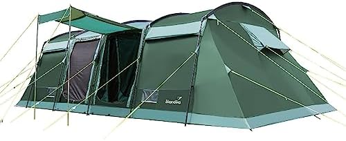 Les meilleures tentes de camping Skandika : le modèle Tunnel Montana 8 personnes avec/sans tapis de sol cousu et technologie Sleeper