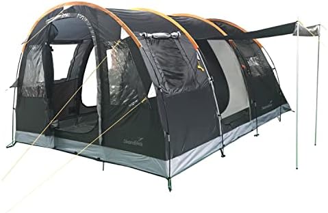 Les meilleures tentes tunnel pour 6 personnes avec cabine de couchage étanche Skandika Kambo
