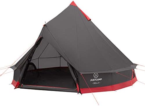 Les meilleures tentes de camping pour 4 personnes – JUSTCAMP Lake 4: 470 x 230 x 190 cm