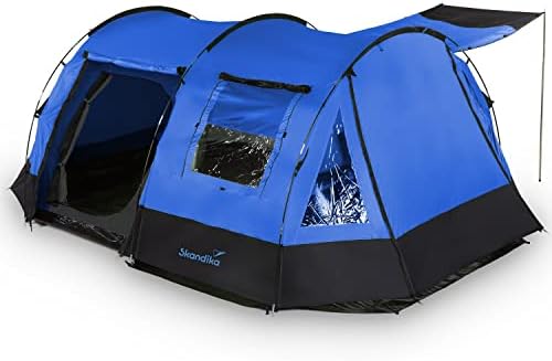 Les Meilleures Tentes de Camping Familiales: Outsunny Tente dôme étanche légère, ventilée 2 cabines fenêtre Grande Porte