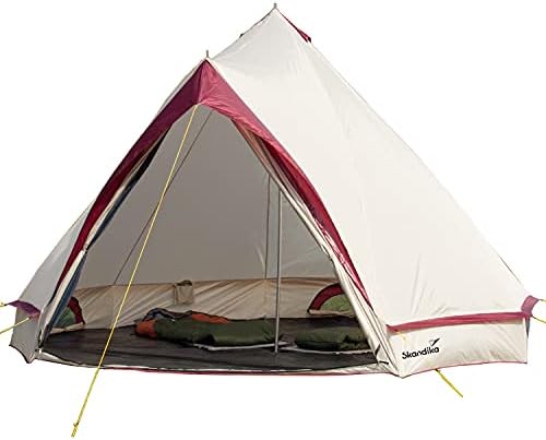 Les meilleures tentes tipi indiens pour 6 personnes – Hauteur 2m50, Diamètre 3m65 – Gris
